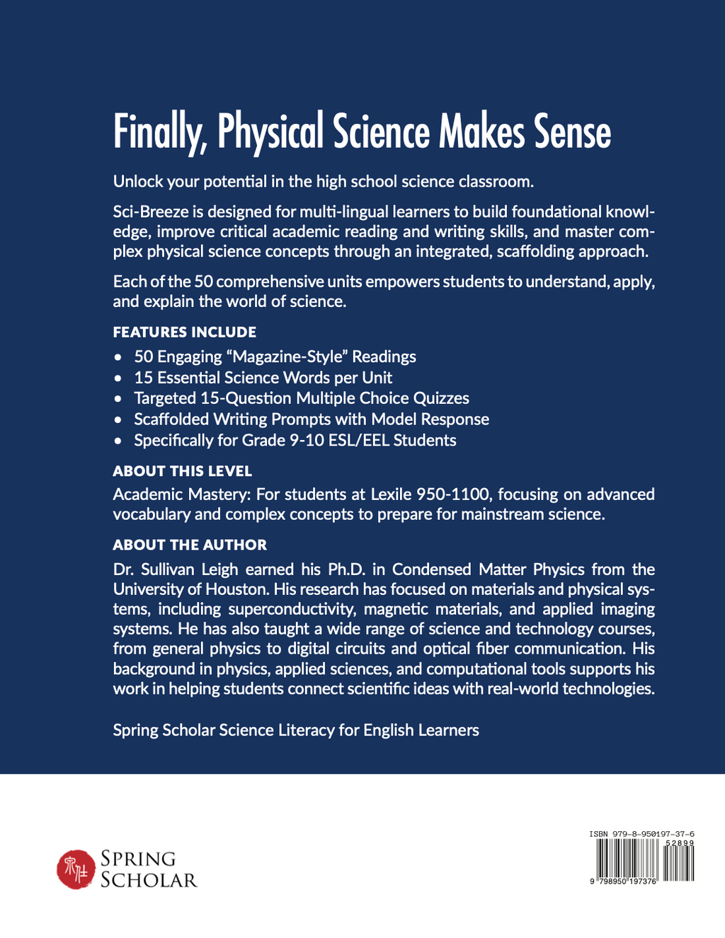SCI-BREEZE: Earth & Physical Science (Essential Literacy, Teacher Edition)